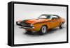 1968 Dodge Challenger Watercolor-NaxArt-Framed Stretched Canvas