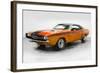 1968 Dodge Challenger Watercolor-NaxArt-Framed Art Print