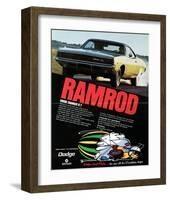 1968 Dodge Charger Ramrod-null-Framed Art Print