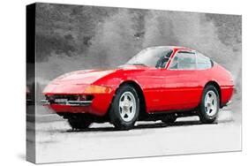 1968 Ferrari 365 GTB4 Daytona Watercolor-NaxArt-Stretched Canvas