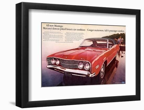 1968 Mercury - Cougar Montego-null-Framed Art Print