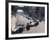 1968 Monaco Grand Prix, Jochen Rindt in Brabham leads Bruce McLaren in McLaren-Ford-null-Framed Photographic Print