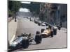 1968 Monaco Grand Prix, Jochen Rindt in Brabham leads Bruce McLaren in McLaren-Ford-null-Mounted Photographic Print