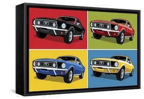 1968 Mustang Classic Car-Ron Magnes-Framed Stretched Canvas