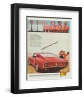 1968 Mustang Makes It Happen-null-Framed Art Print