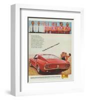 1968 Mustang Makes It Happen-null-Framed Art Print