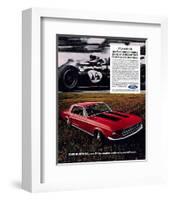 1968 Mustang New 5Litre Engine-null-Framed Art Print