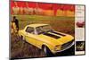 1968 Mustang Turn Yourself On-null-Mounted Premium Giclee Print