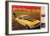 1968 Mustang Turn Yourself On-null-Framed Art Print