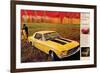 1968 Mustang Turn Yourself On-null-Framed Art Print