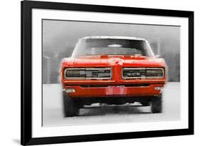 1968 Pontiac GTO Front Watercolor-NaxArt-Framed Art Print