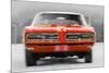 1968 Pontiac GTO Front Watercolor-NaxArt-Mounted Art Print