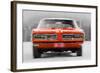 1968 Pontiac GTO Front Watercolor-NaxArt-Framed Art Print