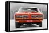 1968 Pontiac GTO Front Watercolor-NaxArt-Framed Stretched Canvas
