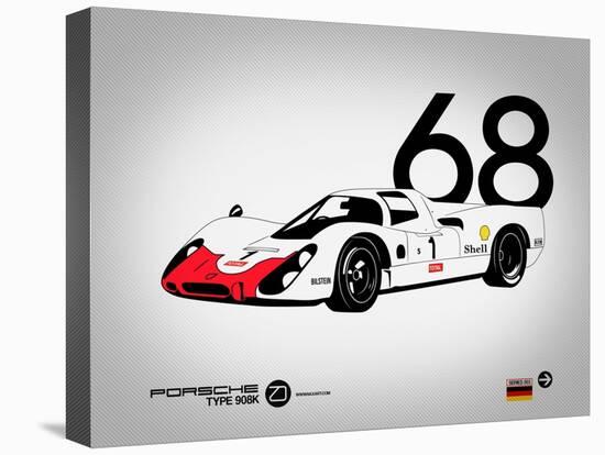 1968 Porsche 908-NaxArt-Stretched Canvas