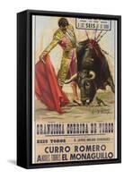 1968 Spanish Bullfight Poster Plaza De Toros De Fuengirola-null-Framed Stretched Canvas