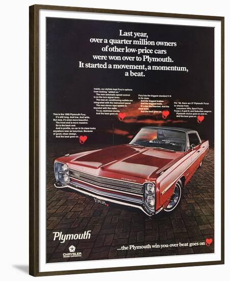 1968Plymouth Fury-Beat Goes On-null-Framed Premium Giclee Print