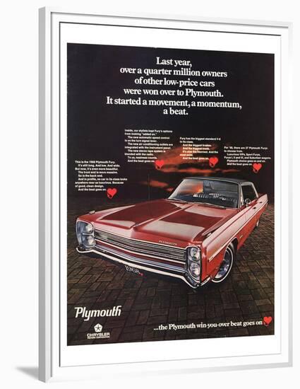 1968Plymouth Fury-Beat Goes On-null-Framed Premium Giclee Print