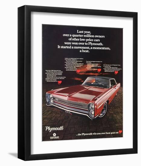 1968Plymouth Fury-Beat Goes On-null-Framed Art Print