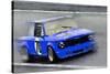 1969 BMW 2002 Racing Watercolor-NaxArt-Stretched Canvas