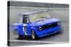 1969 BMW 2002 Racing Watercolor-NaxArt-Stretched Canvas