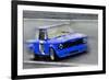 1969 BMW 2002 Racing Watercolor-NaxArt-Framed Art Print