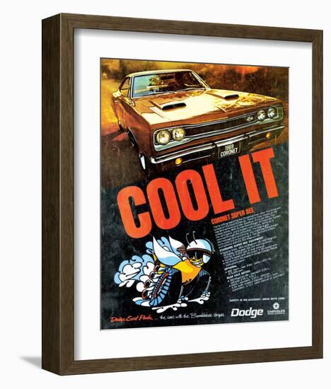 1969 Coronet Super Bee-Cool It-null-Framed Art Print