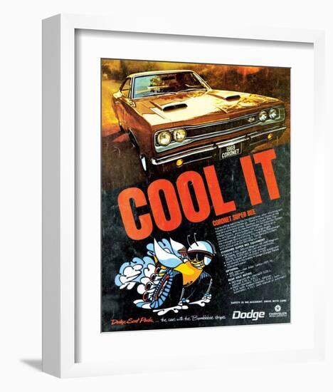 1969 Coronet Super Bee-Cool It-null-Framed Art Print