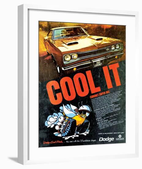 1969 Coronet Super Bee-Cool It-null-Framed Art Print