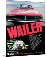 1969 Dodge Charger Rt Wailer-null-Mounted Art Print