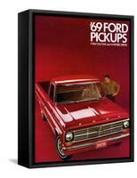 1969 Ford F-100 pick up truck brochure-null-Framed Stretched Canvas