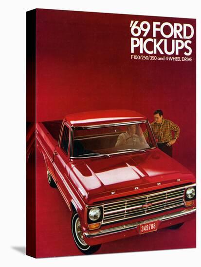 1969 Ford F-100 pick up truck brochure-null-Stretched Canvas