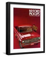 1969 Ford F-100 pick up truck brochure-null-Framed Photographic Print
