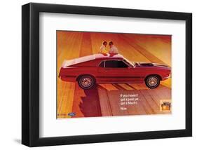 1969 Ford Mustang Mach 1-null-Framed Art Print