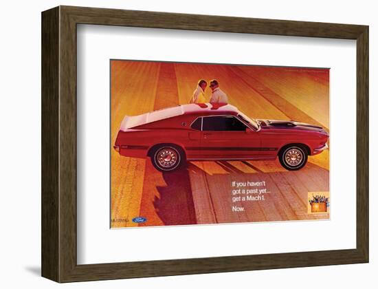 1969 Ford Mustang Mach 1-null-Framed Art Print