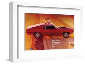 1969 Ford Mustang Mach 1-null-Framed Art Print