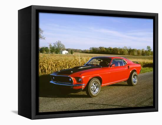 1969 Ford Mustang Mach 1-null-Framed Stretched Canvas