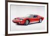 1969 Lamborghini Miura P400 S Watercolor-NaxArt-Framed Premium Giclee Print