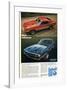 1969 Mustang Fire & Refinement-null-Framed Art Print