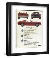 1969 Mustang - Mach 1 Horse-null-Framed Art Print