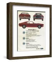 1969 Mustang - Mach 1 Horse-null-Framed Art Print