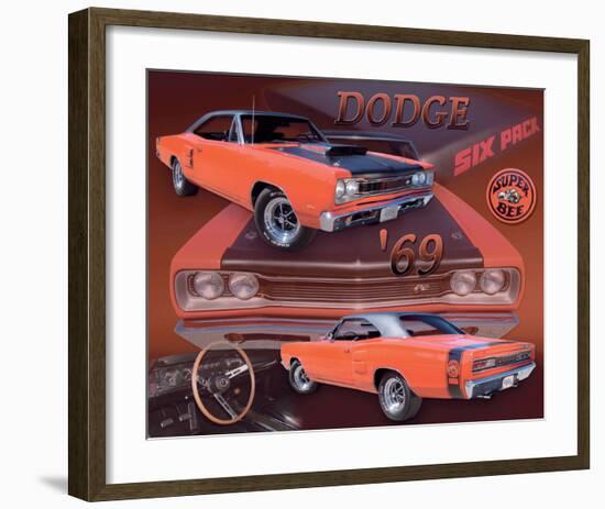 1969 Super Bee-null-Framed Premium Giclee Print