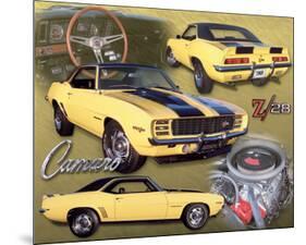 1969 Z28 Camaro-null-Mounted Art Print