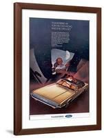 1969Thunderbird Open Road &Sky-null-Framed Art Print