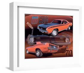 1970 AAR Cuda-null-Framed Premium Giclee Print