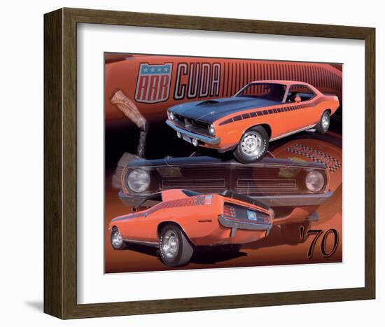 1970 AAR Cuda-null-Framed Art Print