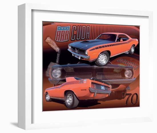 1970 AAR Cuda-null-Framed Art Print