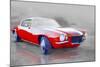 1970 Chevy Camaro Watercolor-NaxArt-Mounted Art Print