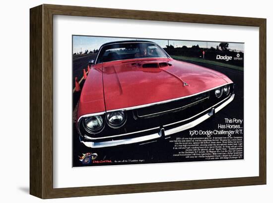 1970 Dodge Challenger Thispony-null-Framed Art Print