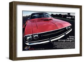1970 Dodge Challenger Thispony-null-Framed Art Print